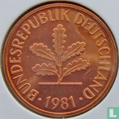 Germany 2 pfennig 1981 (J) - Image 1