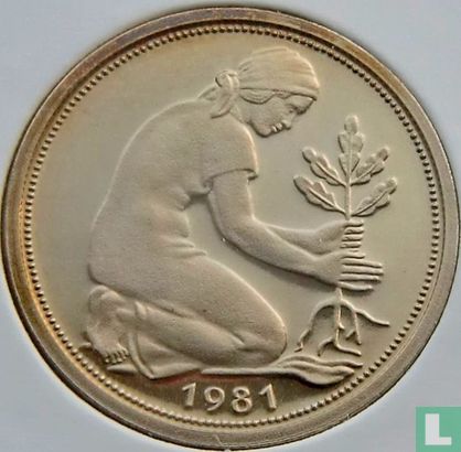 Deutschland 50 Pfennig 1981 (F) - Bild 1
