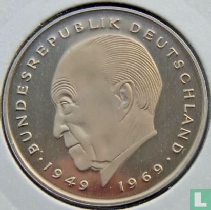 Duitsland 2 mark 1981 (D - Konrad Adenauer) - Afbeelding 2