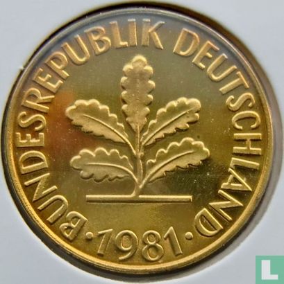 Duitsland 10 pfennig 1981 (G) - Afbeelding 1