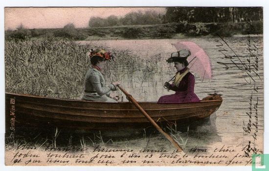 Damen im boot - Afbeelding 1