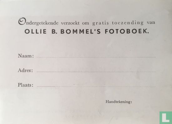 Antwoordkaart Ollie B. Bommel’s fotoboek - Afbeelding 2