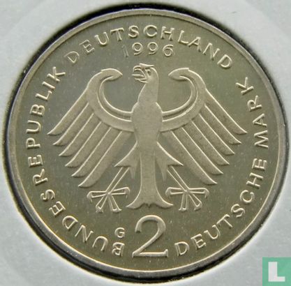 Deutschland 2 Mark 1996 (G - Franz Joseph Strauss) - Bild 1