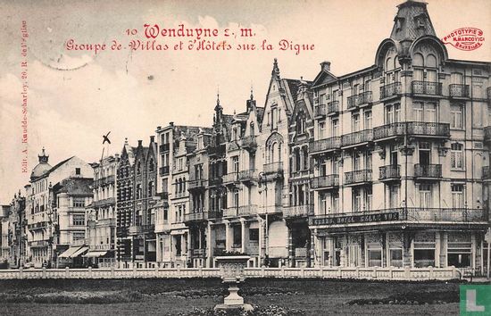 Wenduyne s. m. Groupe de Villas et d'Hôtels sur la Digue - Afbeelding 1
