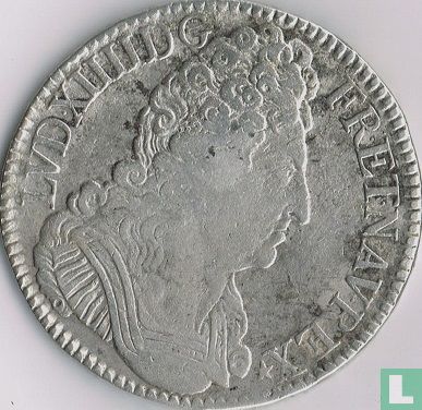 France 1 écu 1709 (A - aux 3 couronnes) - Image 2
