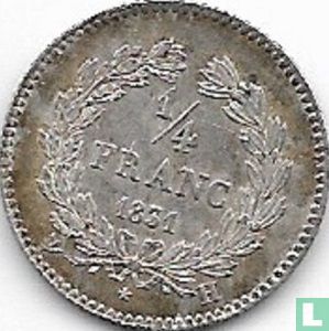 France ¼ franc 1831 (H) - Image 1