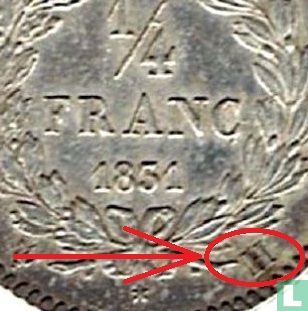 Frankrijk ¼ franc 1831 (H) - Afbeelding 3