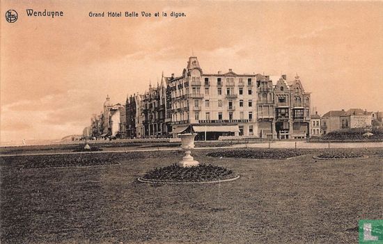 Wenduyne Grand Hôtel Belle Vue et la digue. - Afbeelding 1