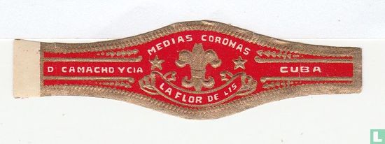 Medias Coronas La Flor de Lis - D. Camacho y Cia. - Cuba - Afbeelding 1