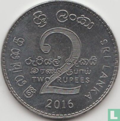 Sri Lanka 2 rupees 2016 - Image 1