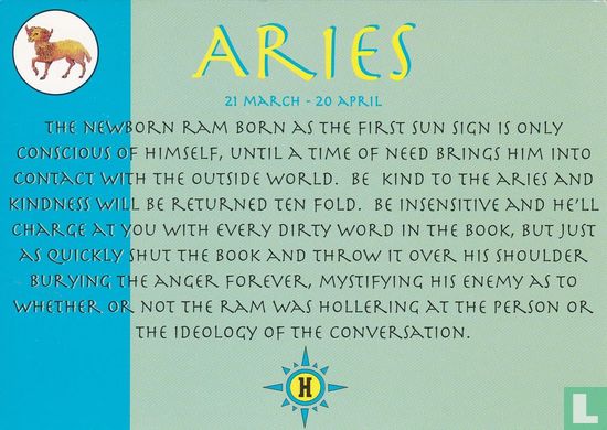 M@x Racks Horoscope '98 card 4 of 12 "Aries" - Image 1