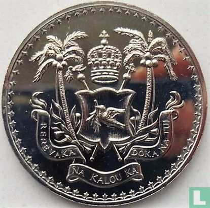 Fiji 1 dollar 1970 (PROOF - copper-nickel) "Independence of Fiji" - Image 2