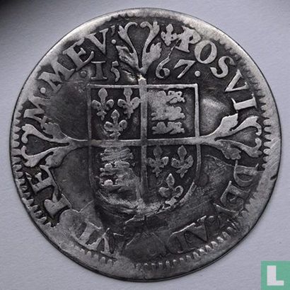 Engeland 6 pence 1567 - Afbeelding 1