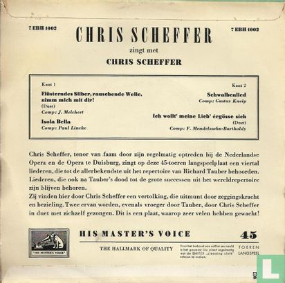 Chris Scheffer zingt met Chris Scheffer - Afbeelding 2