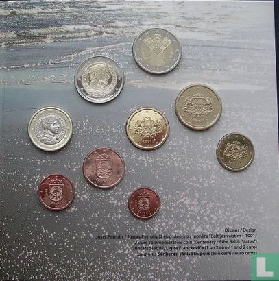 Lettonie coffret 2018 "Centenary of the Baltic States" - Image 2