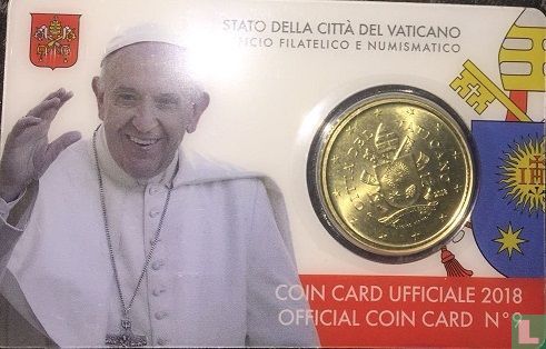 Vaticaan 50 cent 2018 (coincard n°9) - Afbeelding 1
