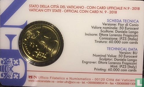 Vaticaan 50 cent 2018 (coincard n°9) - Afbeelding 2