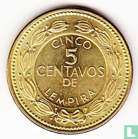 Honduras 5 centavos 2012 - Afbeelding 2