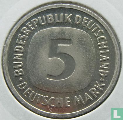 Allemagne 5 mark 1998 (F) - Image 2