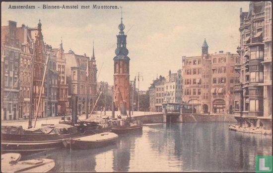 Amsterdam - Binnen-Amstel met Munttoren.