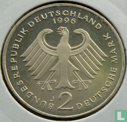 Germany 2 mark 1996 (J - Willy Brandt) - Image 1