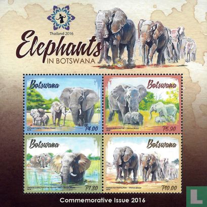 Elephants (overprint Thailand 2016)