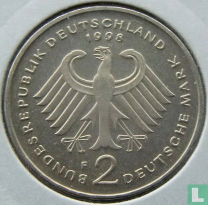 Duitsland 2 mark 1998 (F - Ludwig Erhard) - Afbeelding 1