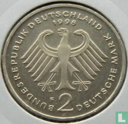 Allemagne 2 mark 1998 (F - Willy Brandt) - Image 1