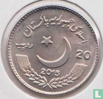 Pakistan 20 rupee 2015 "Pakistan-China year of friendly exchange" - Afbeelding 1