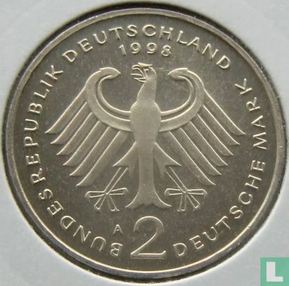 Germany 2 mark 1998 (A - Ludwig Erhard) - Image 1