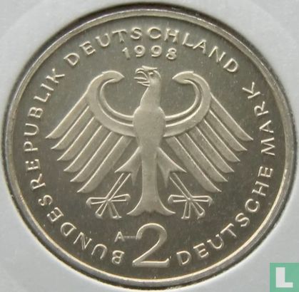Allemagne 2 mark 1998 (A - Willy Brandt) - Image 1