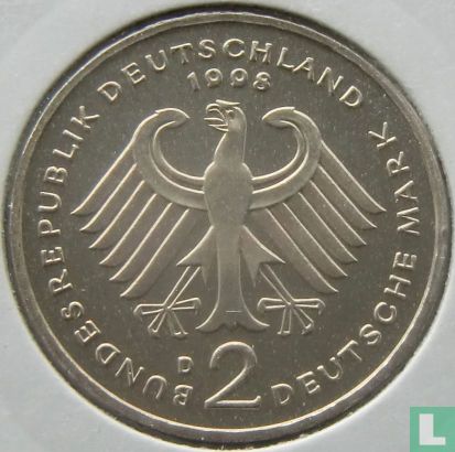 Duitsland 2 mark 1998 (D - Willy Brandt) - Afbeelding 1