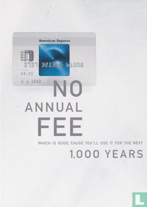 American Express® ©2000 "No annual FEE" - Image 1