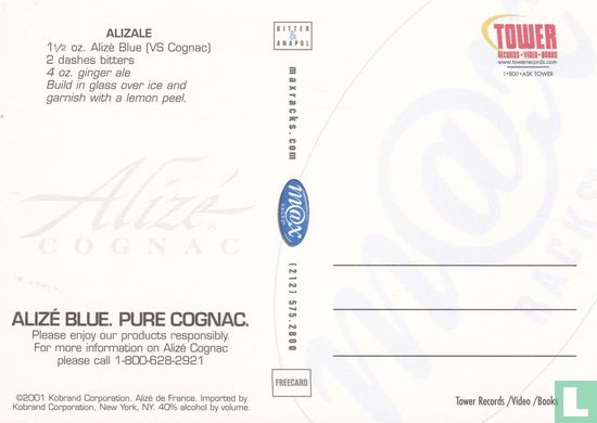 Alizé Blue Pure Cognac "Latest Hip-Hop Or Classic Be-Bob..." - Afbeelding 2