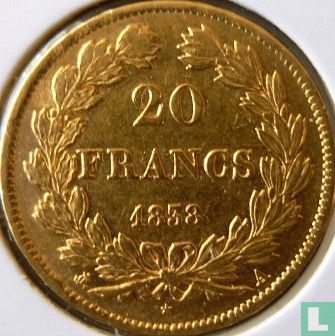 Frankrijk 20 francs 1838 (A) - Afbeelding 1
