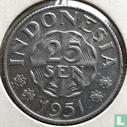 Indonésie 25 sen 1951 - Image 1