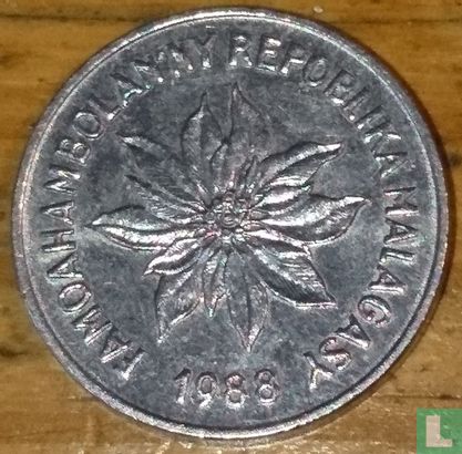 Madagaskar 2 francs 1988 - Afbeelding 1