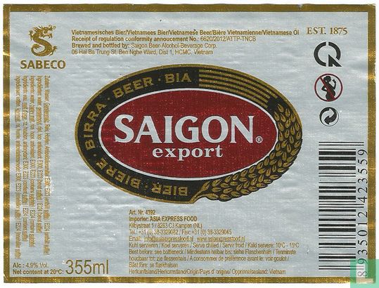 Saigon Export   - Image 1