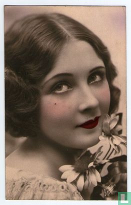 Meisje met rode lippen - Image 1