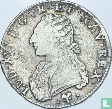 Frankrijk 1 écu 1781 (L) - Afbeelding 2