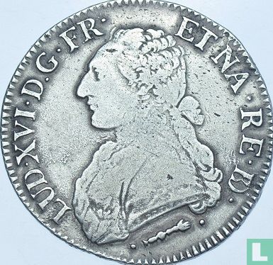 France 1 écu 1777 (Pau) - Image 2