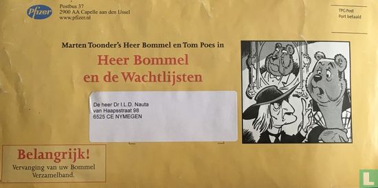 Envelop Heer Bommel en de wachtlijsten [met verkeerde raster] - Afbeelding 3