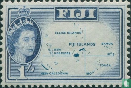 Carte marine des îles Fidji
