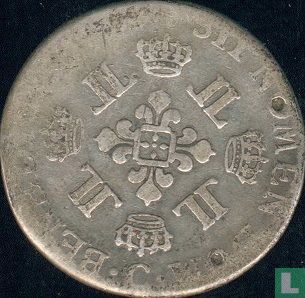 France 1/8 ecu 1725 (C) - Image 1