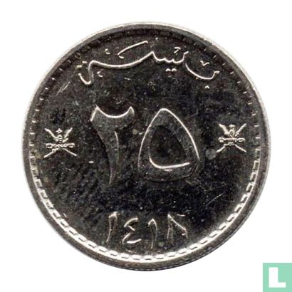 Oman 25 baisa 1997 (AH1418) - Image 1