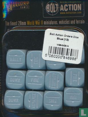 Bolt Action Orders Dice Blue