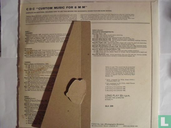 CDC "Custom music for 8 m m" - Image 2