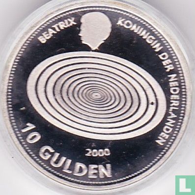 Nederland 10 gulden 1999 (PROOF) "Millennium" - Afbeelding 2