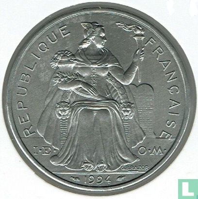 French Polynesia 5 francs 1994 - Image 1