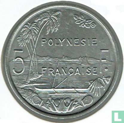 Frans-Polynesië 5 francs 1994 - Afbeelding 2